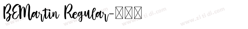 BEMartin Regular字体转换